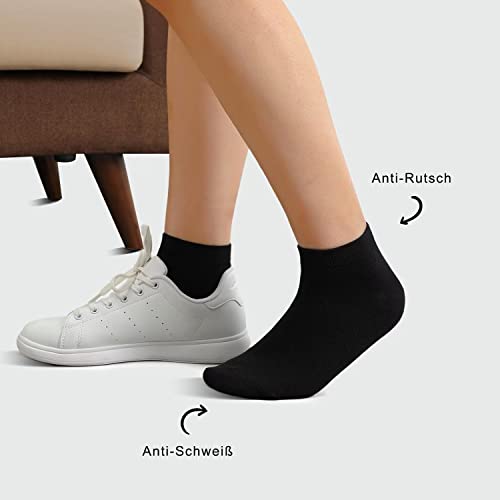 'Sneaker Socken, 10 Paar, Gr. 43-46, schwarz/weiß/grau'