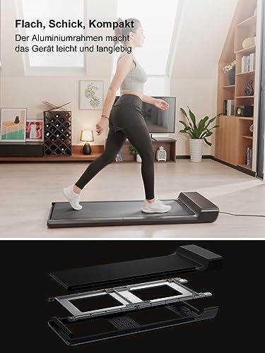 WalkingPad A1 Pro, klappbares Laufband (6km/h, 932W), ultraflach, für Zuhause & Büro, max. 105KG.