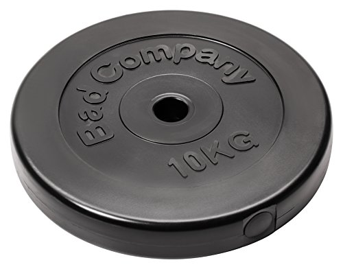 Bad Company Hantelscheiben 30/31 mm 2 x 10 kg, Kunststoff, Lang- und Kurzhantel