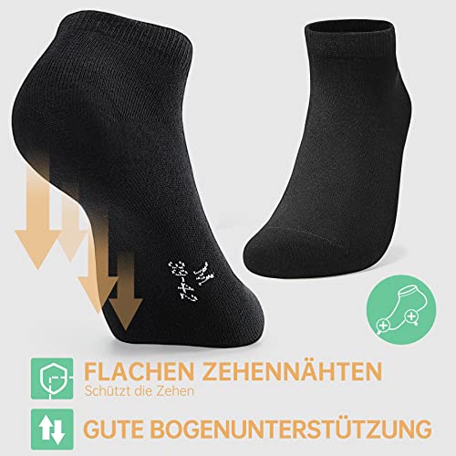 FALARY Socken H/D, 12 Pr., Baumwolle, Schwarz, 43-46