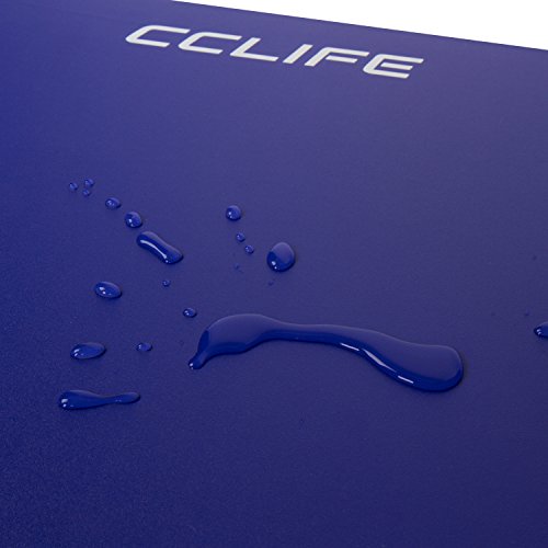CCLIFE 180x60x5cm klappbare Gymnastikmatte, rutschfeste Sportmatte, blau.