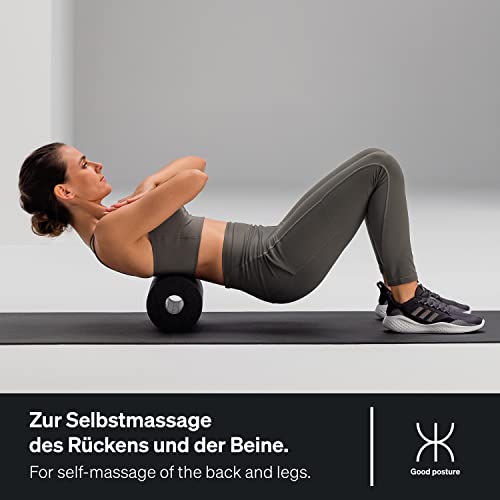 BLACKROLL® STANDARD Faszienrolle (30 x 15 cm), Fitness-Rolle zur Selbstmassage, mittlere Härte, Made in Germany, Rainbow