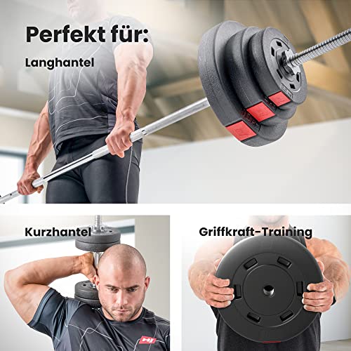 Hop-Sport Hantelscheiben-Set 5, 10, 20, 30 kg 30 mm Gewichte