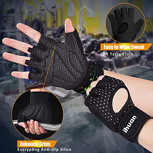 Atmungsaktive Fitness Handschuhe - Trainingshandschuhe: Herren, Damen, Gym, Bodybuilding, Krafttraining, Crossfit