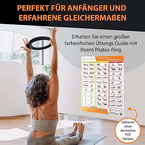 MANTRA SPORTS Pilates Ring, Beckenboden Trainer, Fitness Ring für Damen, Thigh Trainer für Zuhause