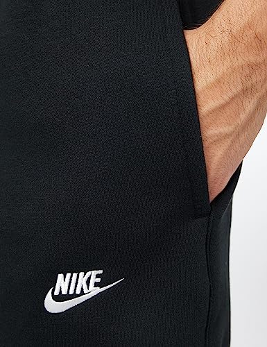 Nike Männer Sportswear Club Fleece Sweathose, Schwarz/Weiß.