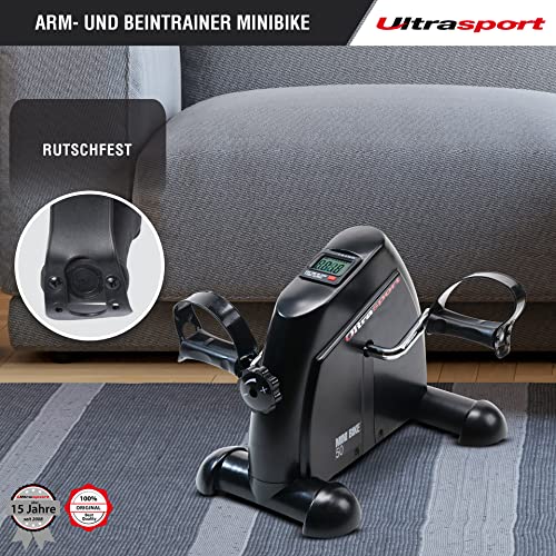 Ultrasport Mini-Bike 50 ohne Griff, Arm & Beintrainer, LCD Display, Ideal zur Stärkung, Max. Benutzergewicht 100 kg