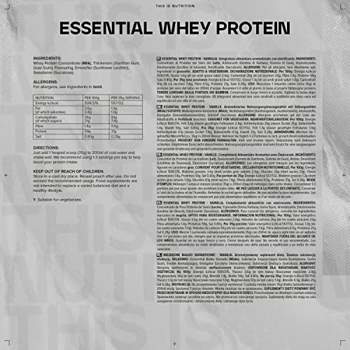Bulk Proteinpulver, Whey, Vanille, 1 kg