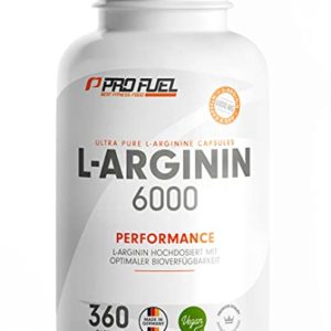 L-Arginin 360 Kapseln vegan - mit 6000mg pflanzlichem aus Fermentation (davon 6000mg reines L-Arginin) je Tagesdosis - Ohne Zusätze - Made in Germany - 100% vegan