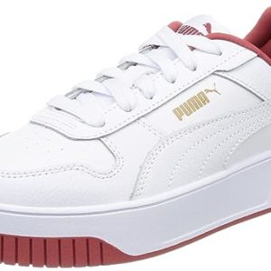 PUMA Damen Carina Street Leichtathletik-Schuh, Weiß/Rot (White White Astro Red), 39 EU