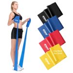Widerstandsband | Fitnessband für Physiotherapie sowie Kraft- und Fitnesstraining | Lange Übungsbänder für Männer oder Frauen | Gymnastikbänder Gummi (2m, 2 Rot (4 kg))