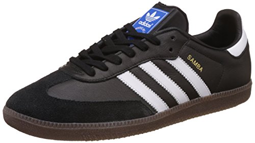 adidas Herren Samba OG Niedrig, Schwarz (Core Black/Footwear White/Gum), 39 1/3 EU