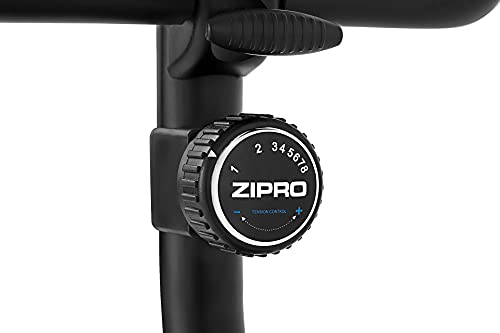 Zipro Heimtrainer, Ergometer, Magnetisches Fahrradtrainer bis 120kg, Indoor Bike, Batteriebetrieben