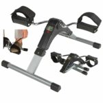Mini-Bike Arm- und Beintrainer Pedaltrainer inkl. Trainingscomputer, fördert Koordination & Muskelaufbau, Heimtrainer klappbar, ideal für Senioren