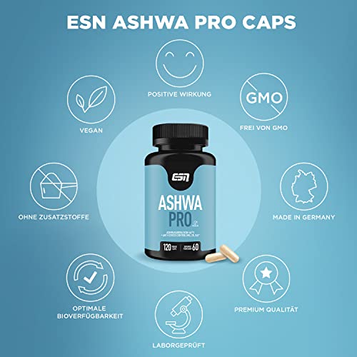 ESN Ashwa Pro, 120 Kapseln, Ashwagandha