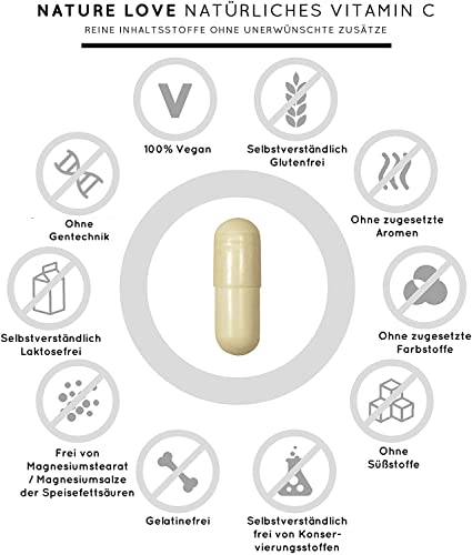 Vitamin C aus Bio Acerola Extrakt - 180 Kapseln - vegan, geprüft, in Deutschland.