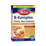 Abtei Vitamin B Komplex Forte - hochdosiert, für Energie, Nerven, Leistung - Tablette, 50 Mini-Dragees (1er Pack)