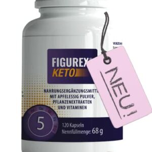 FIGUREX Keto Kapseln + verbesserter Komplex, Normaler Stoffwechsel mit Vitamin B12, auch bei ketogener Ernährung und Keto Diät, Frauen und Männer, 120 Kapseln