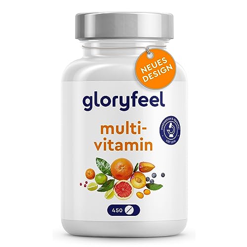 Multivitamin Hochdosiert - 450 Tabletten (15 Monate) - Alle Wertvollen A-Z Vitamine und Mineralstoffe - Unterstützt das Immunsystem